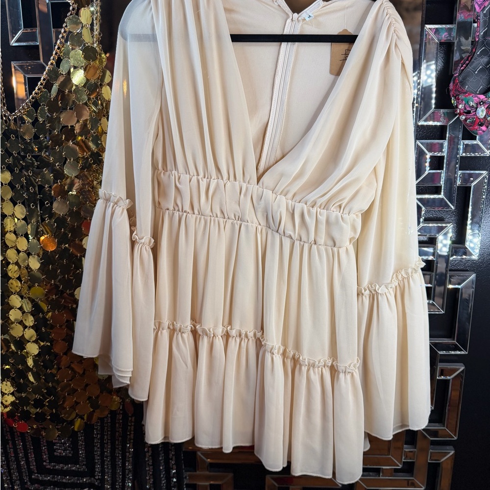 Elegant Cream Women's Top